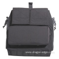 Black Tactical Vest Pouch Bag Zip-On Panel Pack